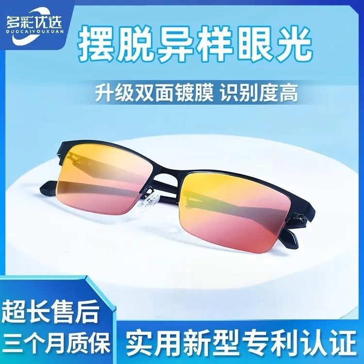 【多彩视界】2025升级款高清色弱矫正眼镜 色盲色弱看图辨色眼镜