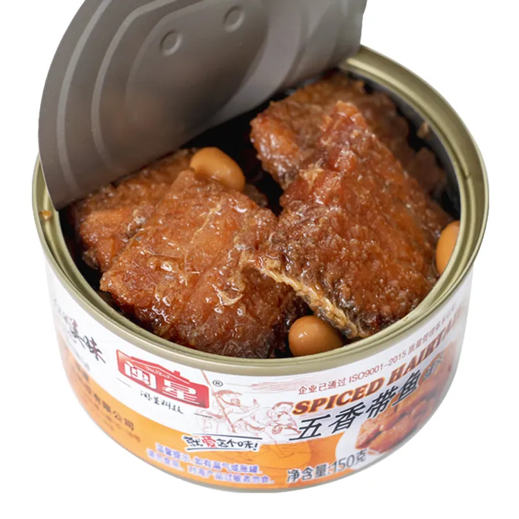 闽星带鱼150g*6罐黄豆香辣味品牌熟食营养特产鱼排小鱼仔零食下酒