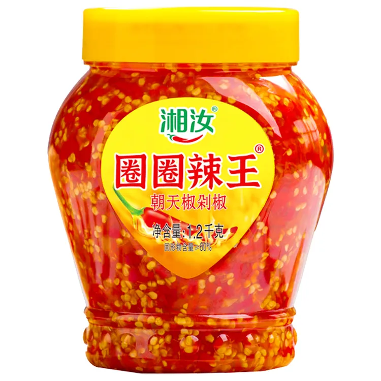 xiang ru/湘汝圈圈辣王1.2kg辣椒酱剁椒鱼头剁椒酱炒菜调味