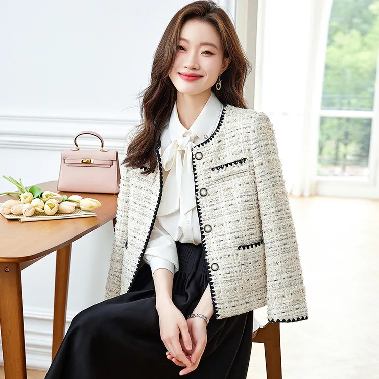 小香风外套女春秋季2023新款高端小个子女士气质名媛百搭短款上衣