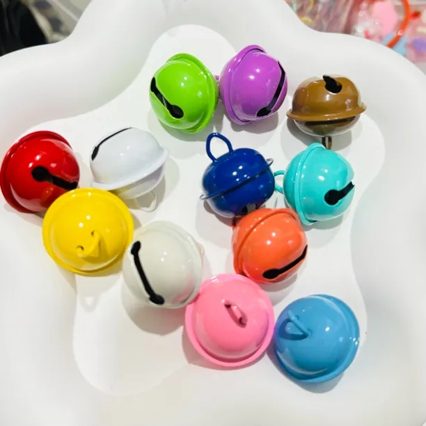 22MM糖果色狗狗铃铛 圣诞装饰配件宠物铃铛 钥匙扣挂件铃铛