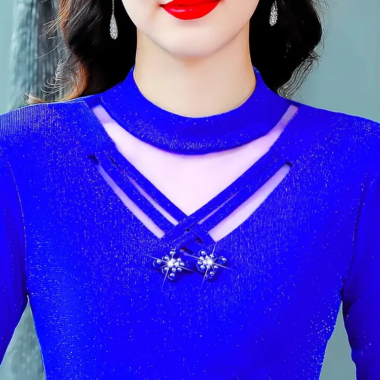 【加绒款/薄款】打底衫长袖加绒新款保暖T恤小衫加厚蕾丝衫上衣女