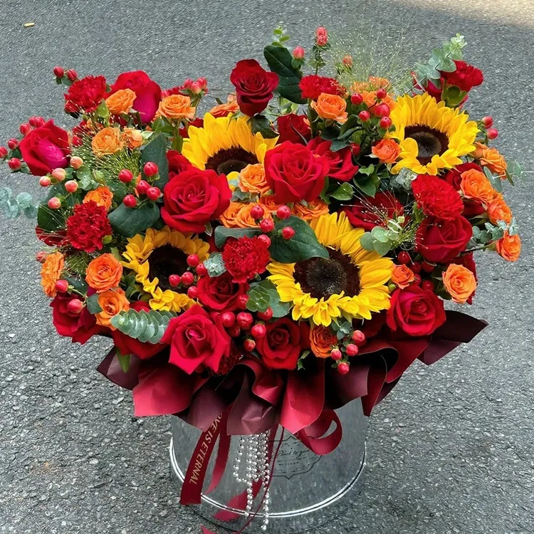 玫瑰乔迁之喜配送开业店送花上门同城鲜花免费配送上门生日花束