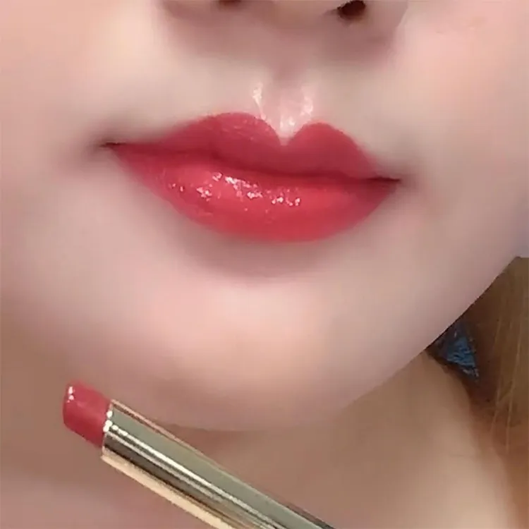 主播推荐山楂色口红黄皮肤不掉色不沾杯不脱色豆沙色定妆神器细管