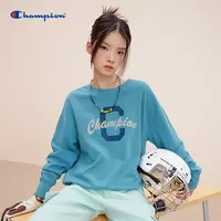 Champion冠军24年长袖草写印花组合logo圆领卫衣舒适时尚户外休闲