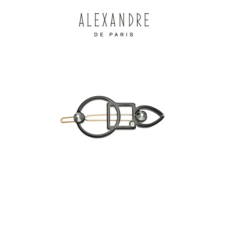 ALEXANDRE DE PARIS巴黎亚历山大几何边夹发饰头饰