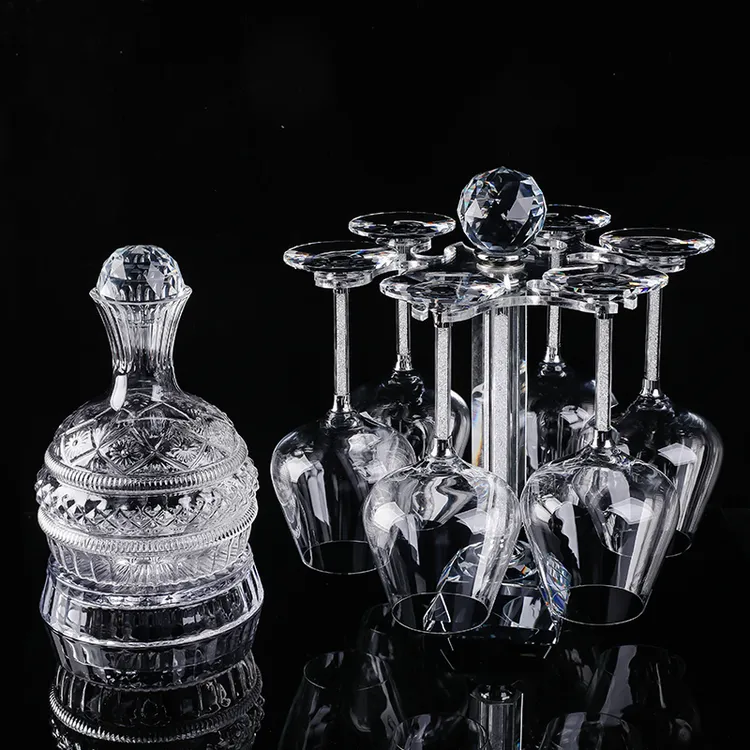 《镇店之宝》高档红酒杯套装高脚杯葡萄酒杯轻奢酒具2024创意醒酒器