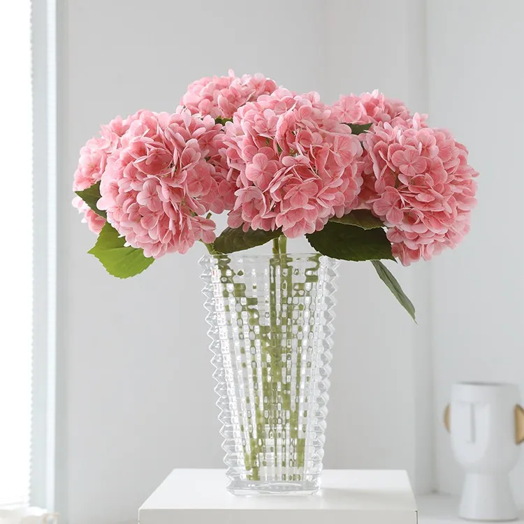 手感保湿大绣球花仿真花束假花摆设客厅餐桌茶几花艺摆件装饰绿色