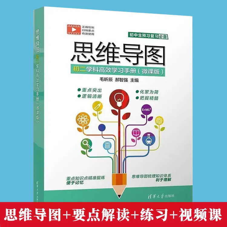 初二历史地理道德与法治生物语文数学思维导图知识要点速记八年级
