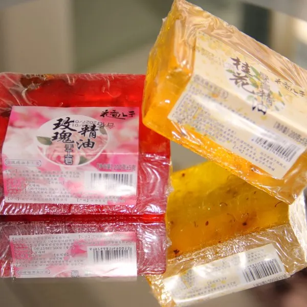 云南鲜花 玫瑰+桂花+茉莉精油手工皂200g*3块优惠装保留自然花香