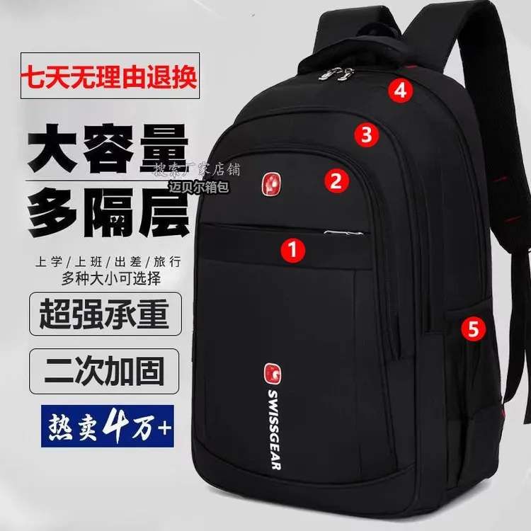 新款大容量双肩包男女户外旅行背包休闲大学生书包商务双肩背轻便