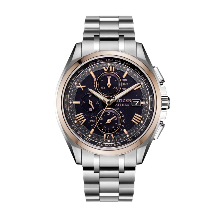 Citizen/西铁城光动能电波限量男士腕表手表多功能男款AT8254-61E