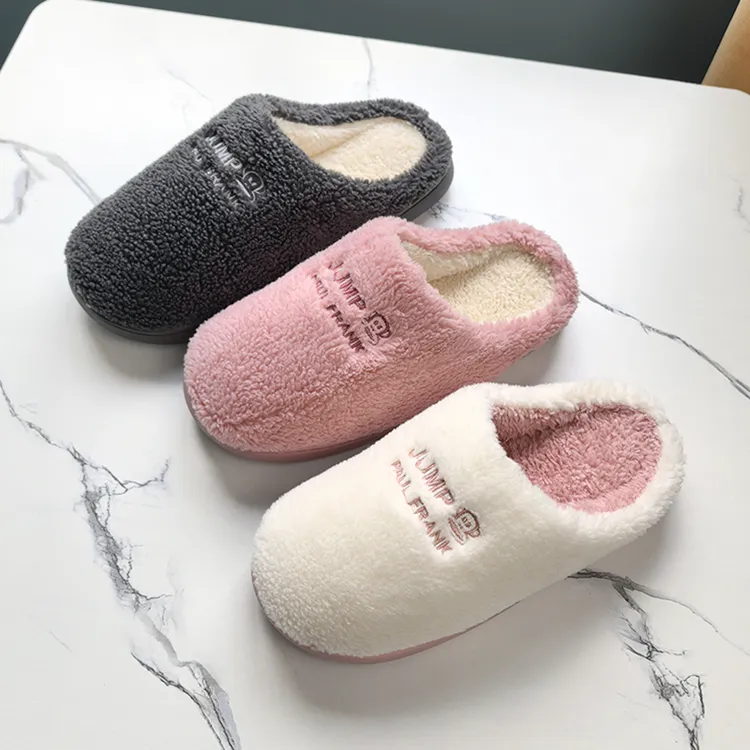 棉拖鞋66101女秋冬季室内家居家用保暖男防滑情侣毛绒拖