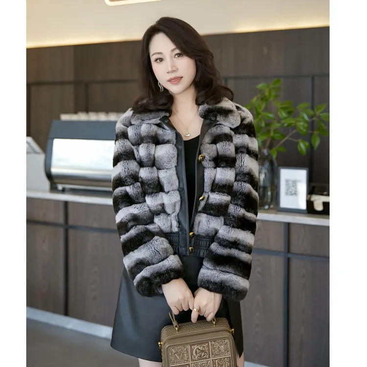 挪威轻奢时尚外套8528