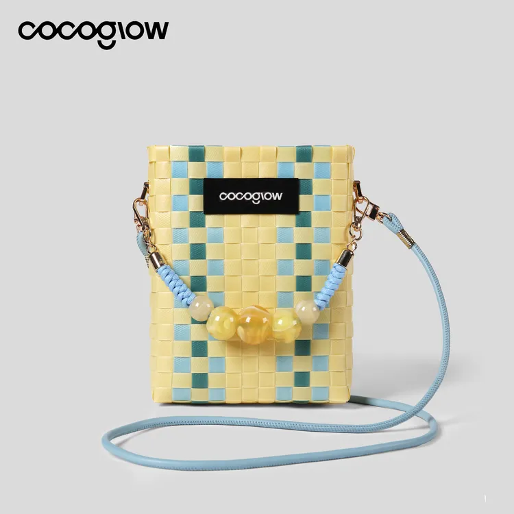 【大美人专属】 cocoglow珠珠把手系列迷你托特手工编织mini斜挎包