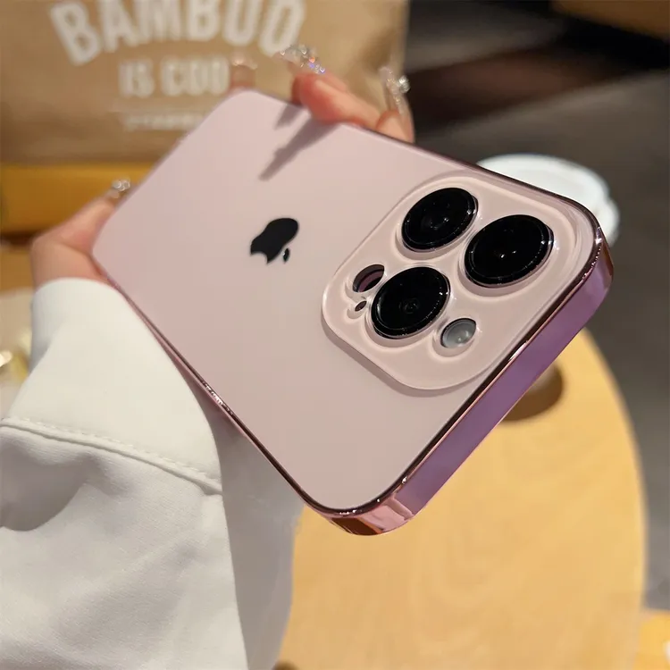 高级原机质感i适用phone17promax手机壳苹果16plus不发黄15情侣14