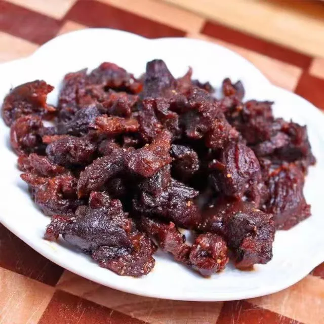 解馋零食小块牛肉干500g