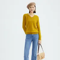 【V领打底衫】入秋高级感2024秋冬新款保暖打底针织上衣V领宽松毛衣