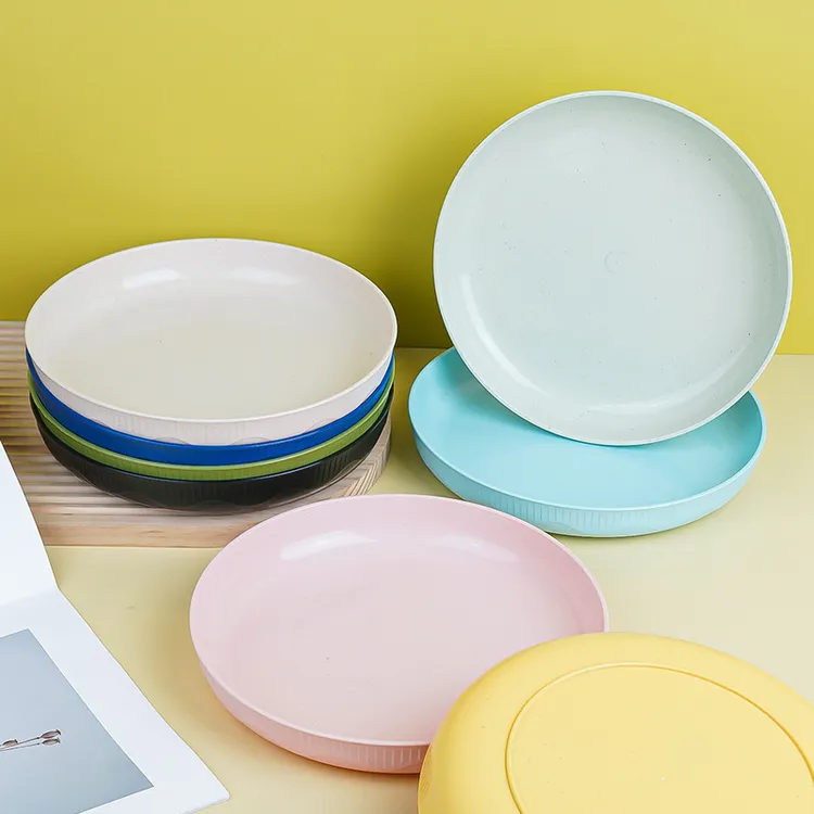 家用创意碟子盘碟餐具陶瓷水果盘餐盘简约日式圆形垃圾盘