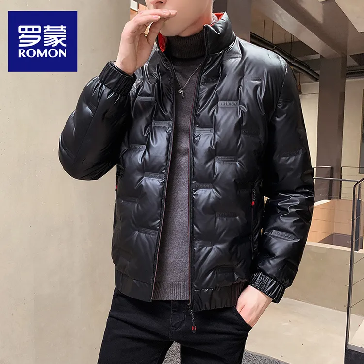 罗蒙新款轻薄羽绒服短款秋冬季休闲立领男装休闲韩版保暖外套防水