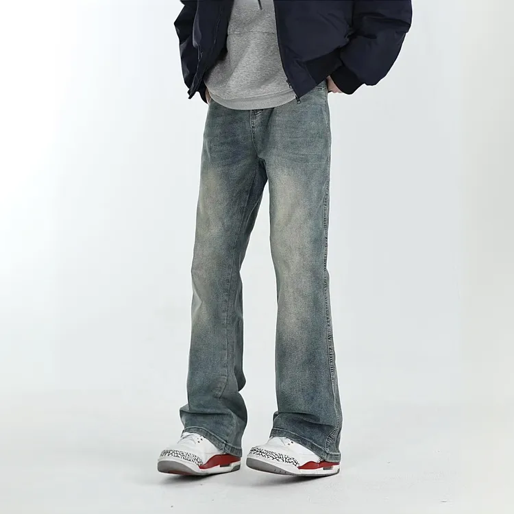 庆庆同款秋冬2.0必备四色氛围感直通微喇百搭弹力复古水洗牛仔裤