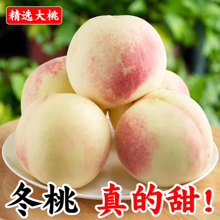 顺丰现货速发金秋红大水蜜桃脆甜白玉新鲜水果冬桃礼盒孕妇当应季