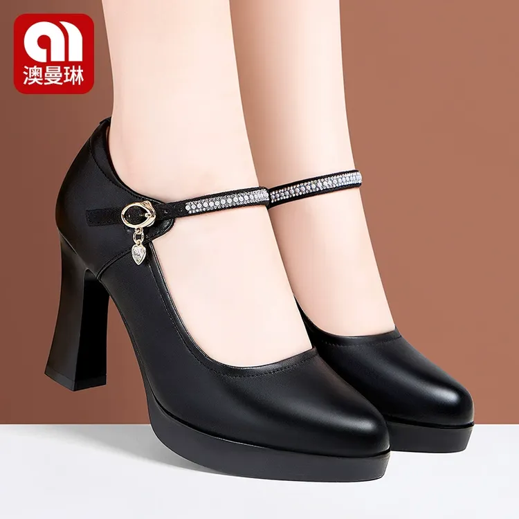 澳曼琳身所专业练习真皮模特走秀高跟不累脚礼仪旗袍班专用鞋表演
