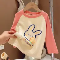 儿童打底衫长袖保暖中小童德绒单上衣春秋冬款套头衫秋衣童装