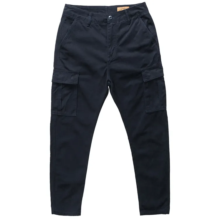 861/重磅厚实日系工装裤纯棉多口袋宽松春秋纯棉长裤男秋冬休闲裤