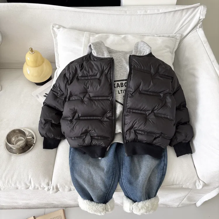 WENGUOGUO/吻果果2024卫衣羽绒双面穿羽绒90白鸭绒时尚休闲百搭