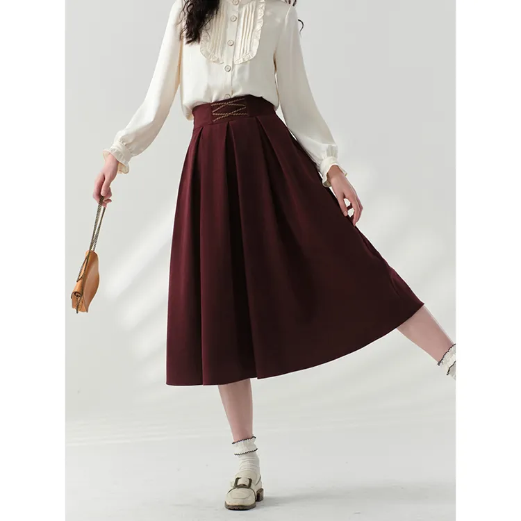 安妮陈小众高腰显瘦显比例今年流行爆款半裙新款女半身裙