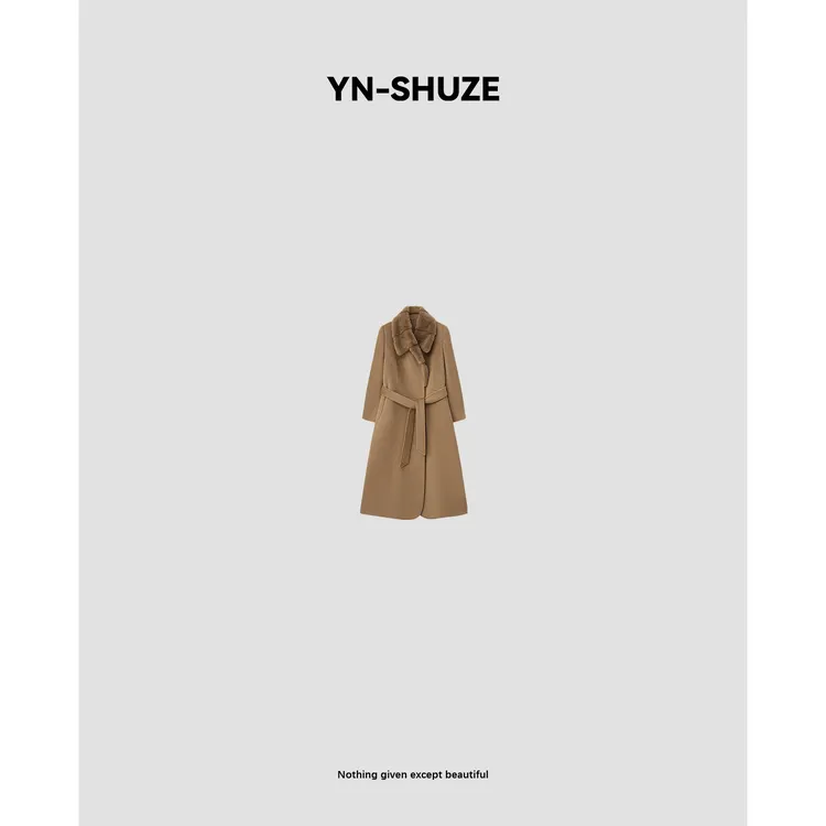 YN-SHUZE【戛纳之夜】特定水貂毛领鹅绒服大衣外套SZ-YNB-24GW920