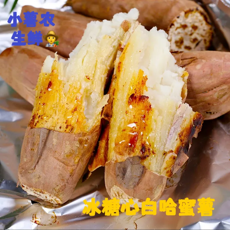 应季哈密现挖现卖新鲜冰糖蜜薯香甜好吃白吉蜜薯正宗产地直销先挖