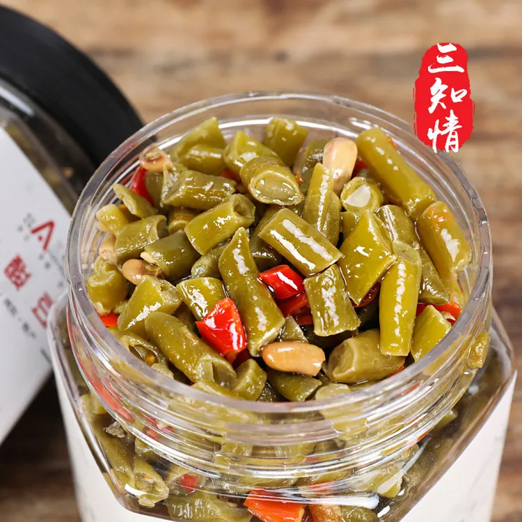 三知情 酸豆角280克/瓶  酸辣脆爽鲜嫩下饭湖南家乡即食口味爽口