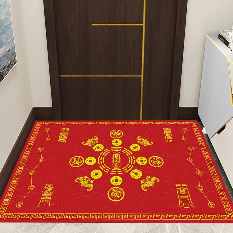 道家罡毯垫子长方形八卦地垫入户门口垫玄关地垫七星地垫家用吸水