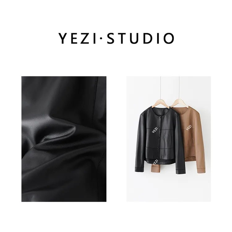 【巴黎街头】土耳其经典短款超柔轻涂层绵羊皮衣小外套24391107