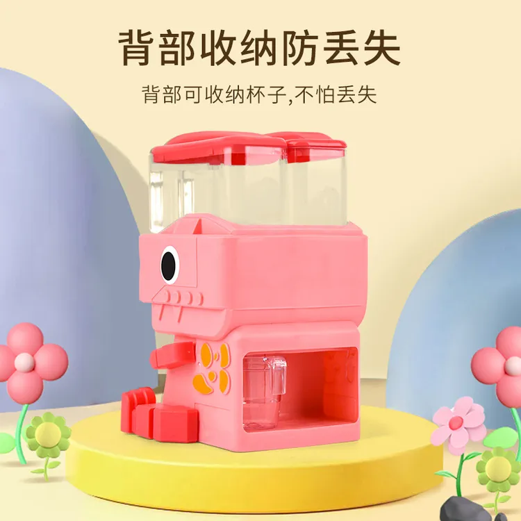 恐龙饮水机按压迷你饮水机玩具网红科学益智解压饮料机过家家玩具
