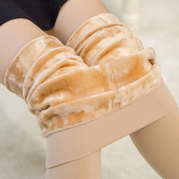 加绒加厚秋冬打底裤女肉色光腿神器高腰弹力外穿踩脚连脚保暖裤袜