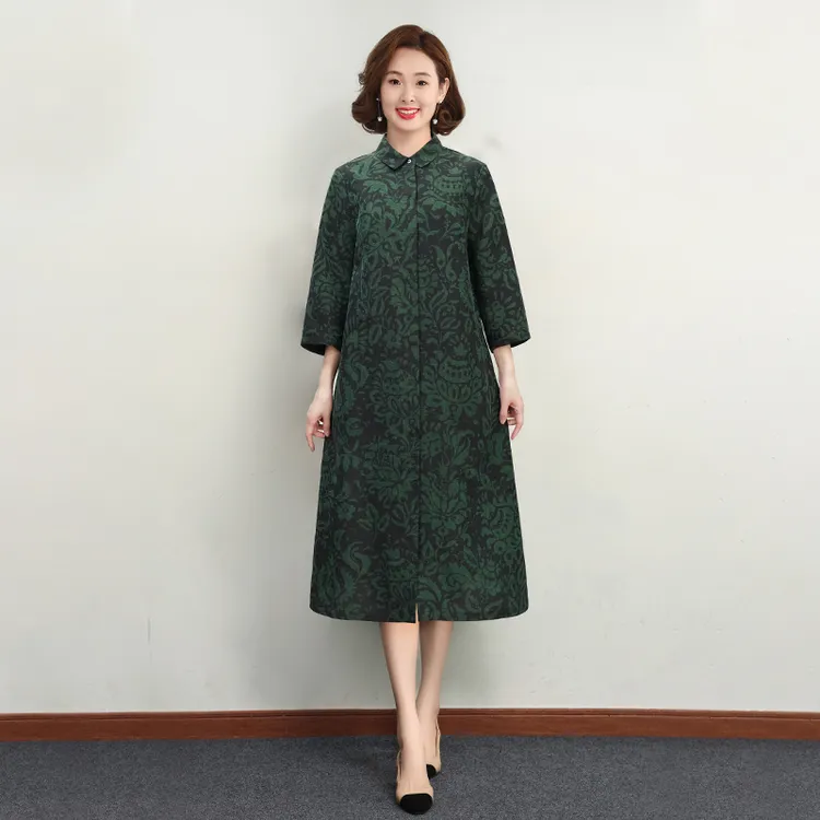 D23F773-1香云纱妈妈装新款春季真丝衬衫宽松气质女桑蚕丝