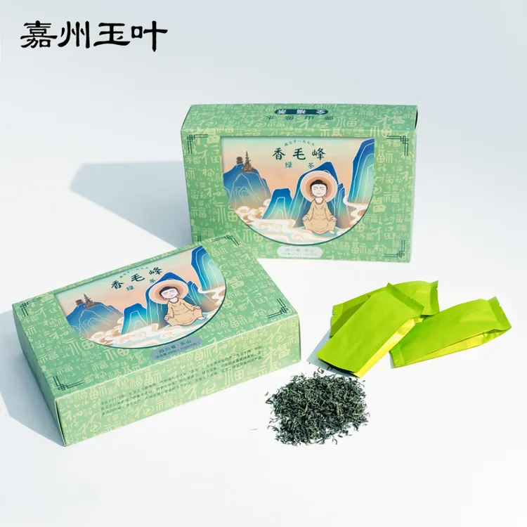 嘉州玉叶2024新茶四川峨眉山明前香毛峰250g独立小包袋10克装礼盒