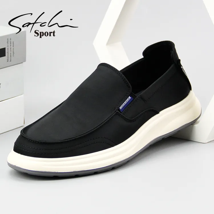 沙驰运动布鞋新款男鞋一脚蹬帆布鞋懒人鞋驾车休闲鞋板鞋