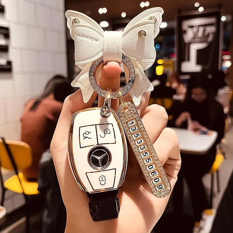 适用奔驰钥匙套新E级C级E300L/C260L包C200L壳A200L/GLC/GLE扣S级