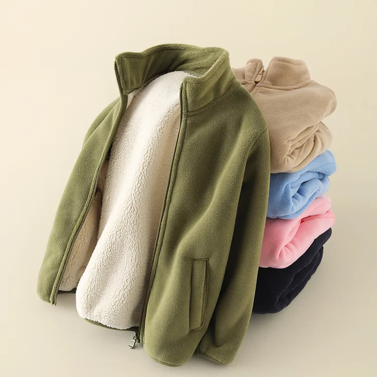 加厚校服神器儿童摇粒绒外套保暖内胆秋冬中大童加厚内搭抓绒衣