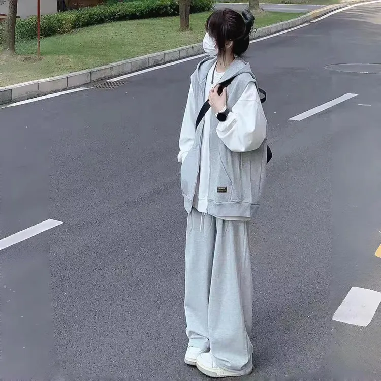 14-17岁中学生套装15初中生16高中生18女孩秋季2025新款休闲运动