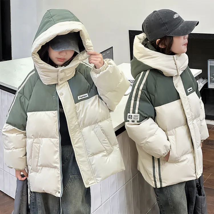 【4-15岁】儿童羽绒新款2025中大童男童女童加厚防寒服冬季保暖外套