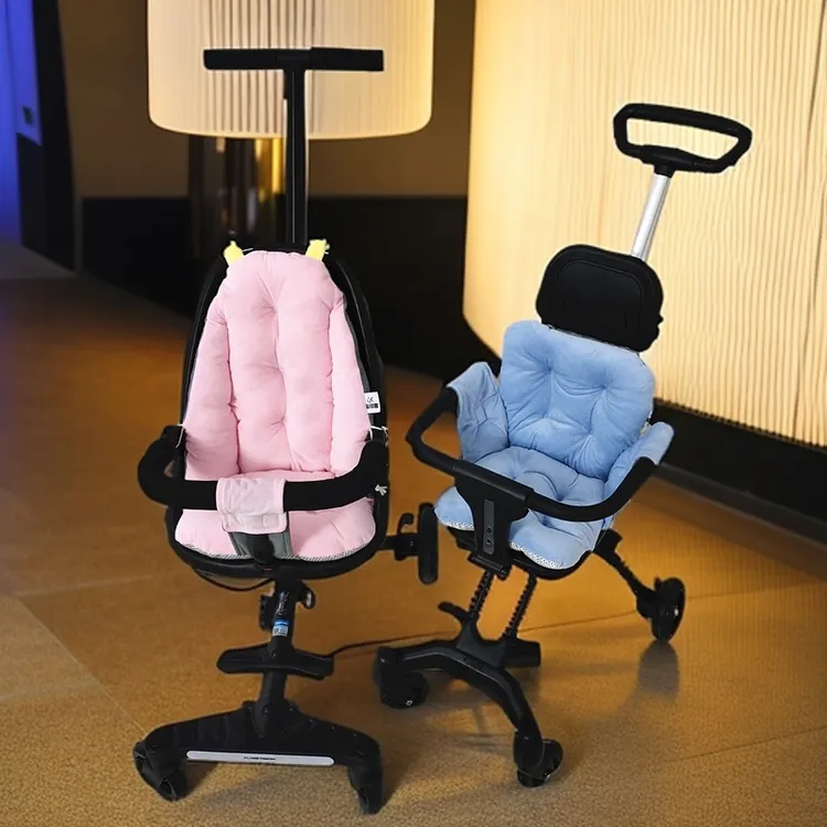 遛娃神器坐垫小推车垫加厚冬季儿童座椅垫毛绒屁股垫夹棉宝宝垫防