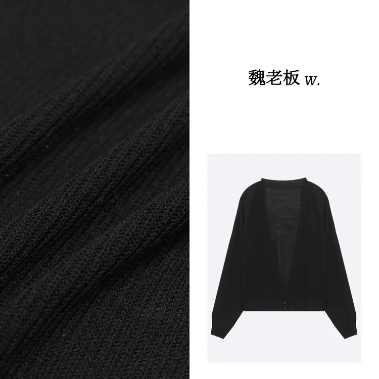 yangeer/艳歌尔【仙境】亚麻莱赛尔韩系温柔品质针织开衫3Z02X4232
