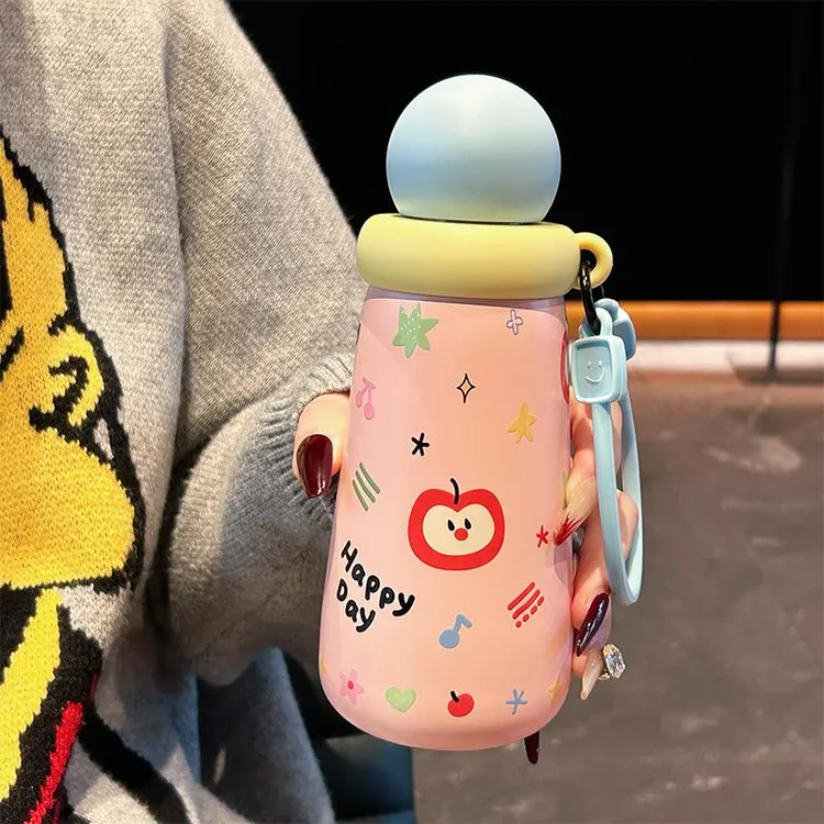 多巴胺保温杯学生上学专用316不锈钢直饮杯子高颜值便携随行杯子