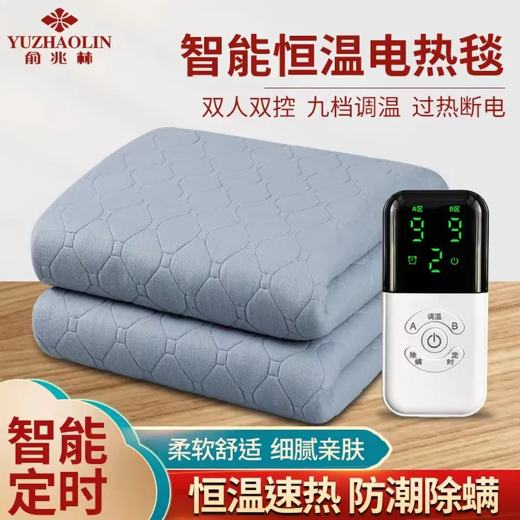 多功能防水冬天智能定时恒温除潮除螨双控温电热毯加热自动断电