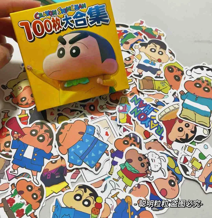 【皮卡】可爱蜡笔小新贴纸可爱个性小众贴纸ins手账装饰个人用品